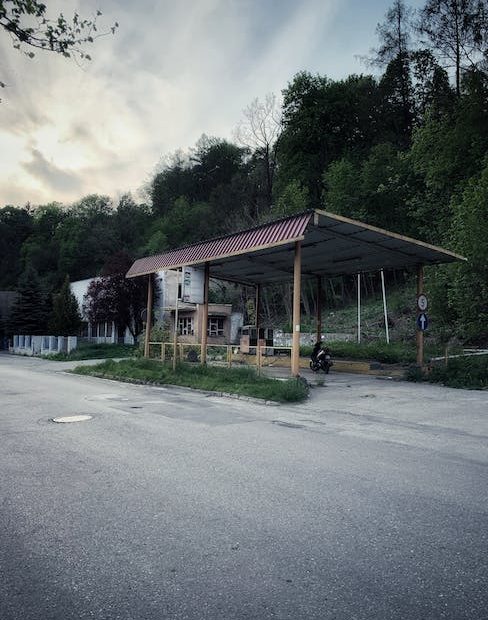 Photo of a Shed by the Road