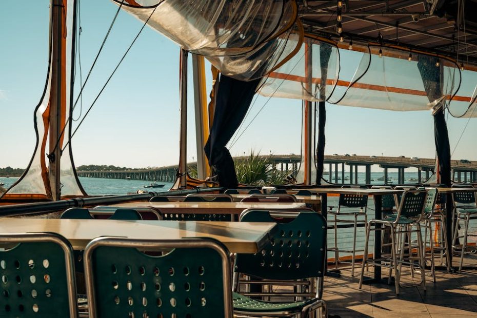 Tables and Chairs in Restaurant in Harbor