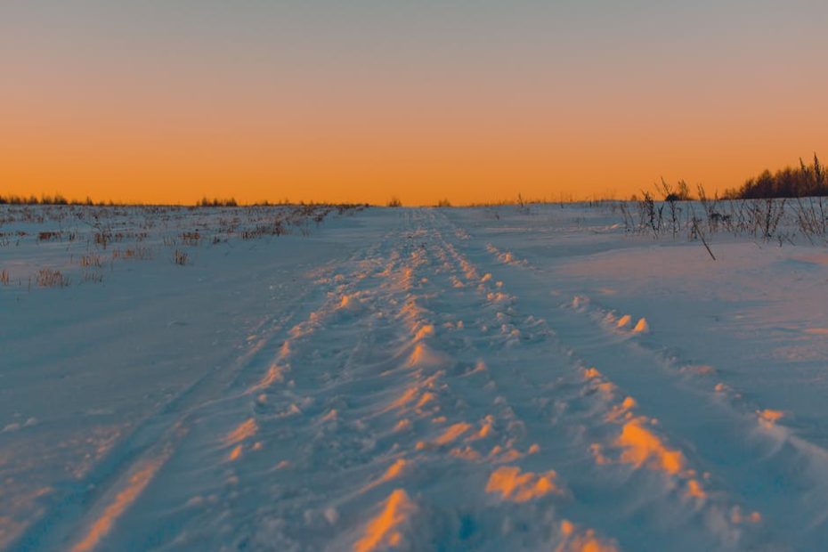 Photography of Snow during Golden Hour