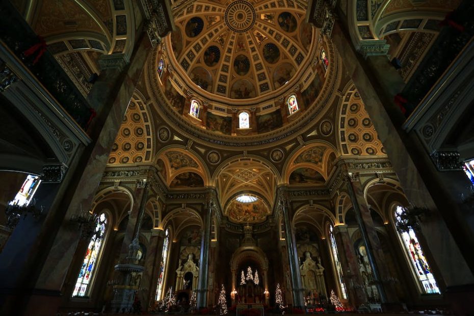 The Interior of the Basilica of Saint Josaphat in Wisconsin